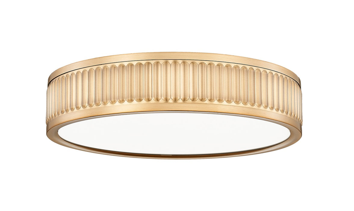 Z-Lite 1013F12-MGLD-LED LED Flush Mount, Modern Gold