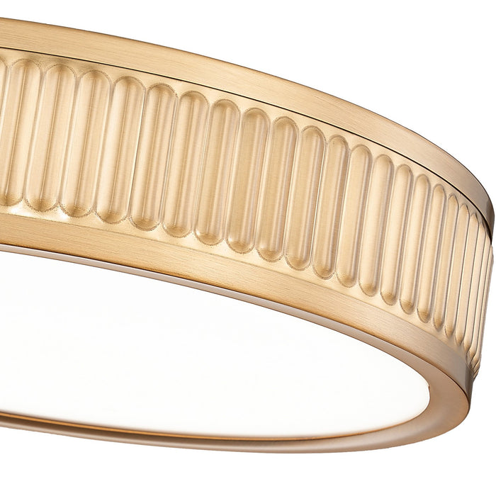 Z-Lite 1013F12-MGLD-LED LED Flush Mount, Modern Gold