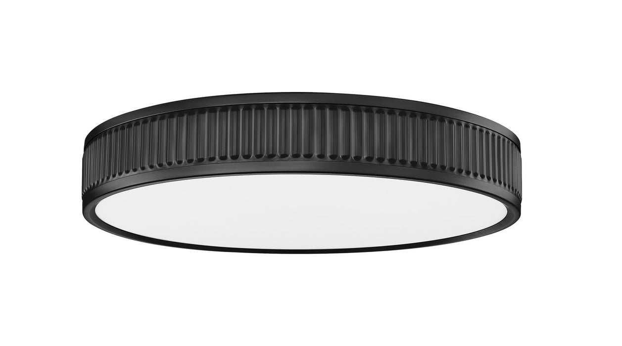 Z-Lite 1013F16-MB-LED LED Flush Mount, Matte Black