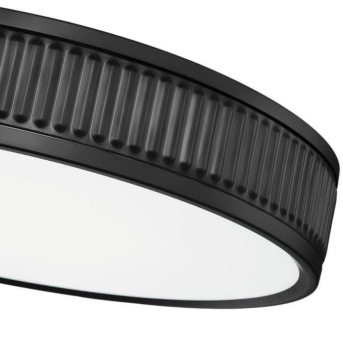 Z-Lite 1013F16-MB-LED LED Flush Mount, Matte Black