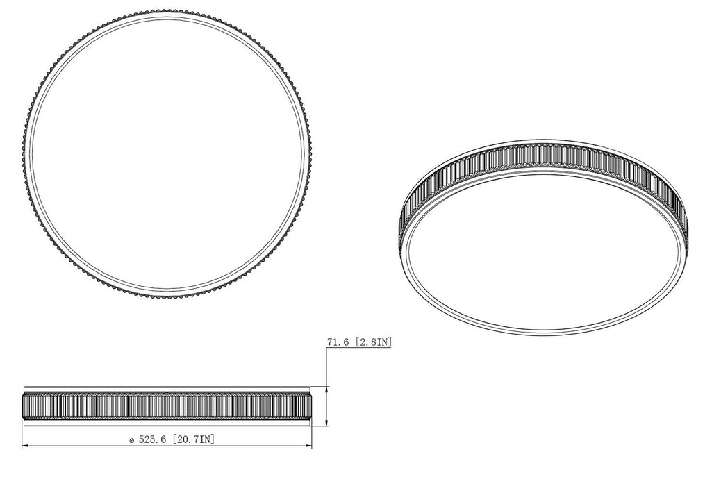 Z-Lite 1013F20-BN-LED LED Flush Mount, Brushed Nickel