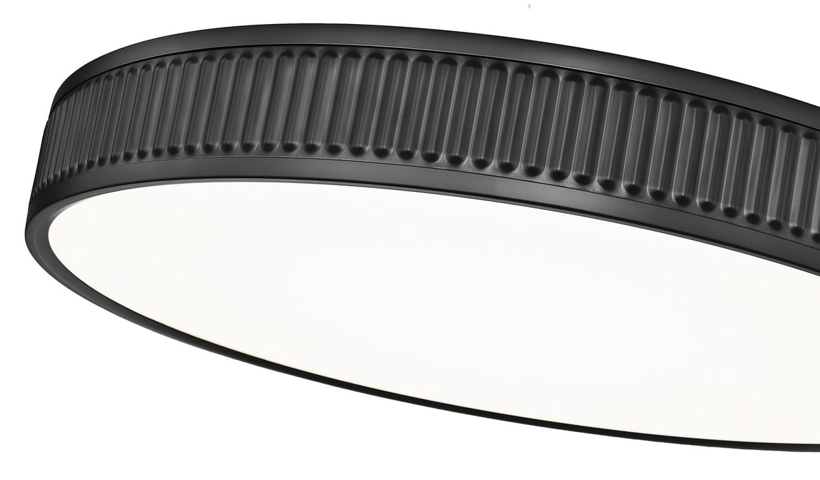 Z-Lite 1013F20-MB-LED LED Flush Mount, Matte Black