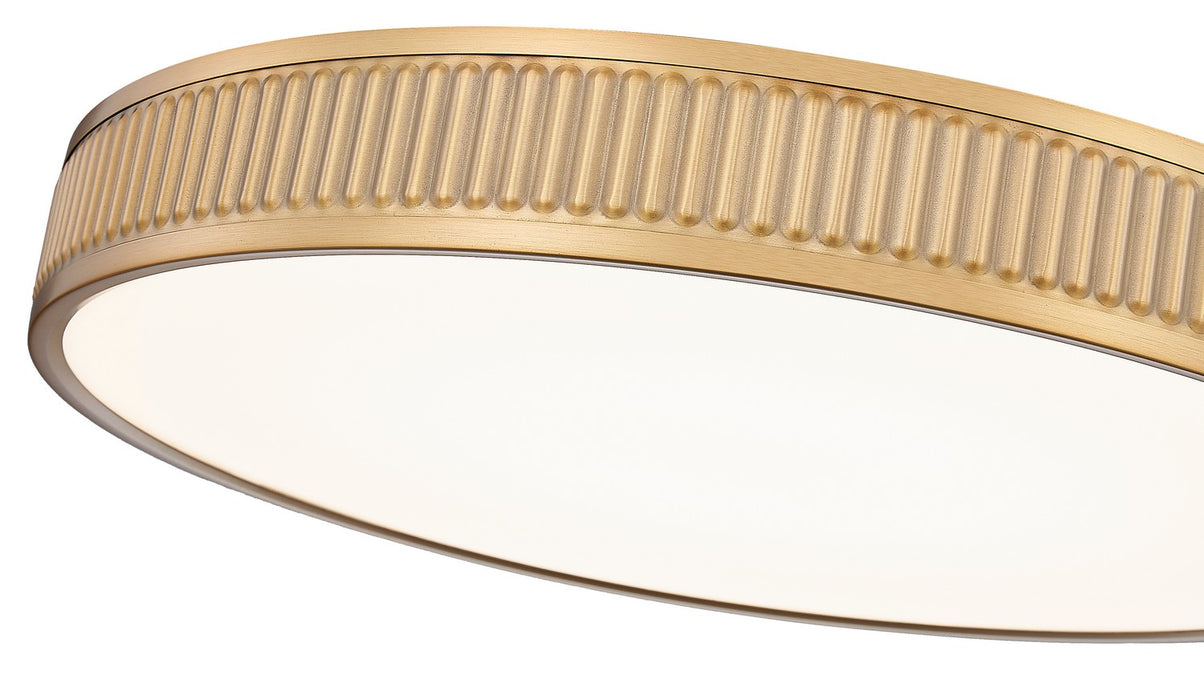 Z-Lite 1013F20-MGLD-LED LED Flush Mount, Modern Gold