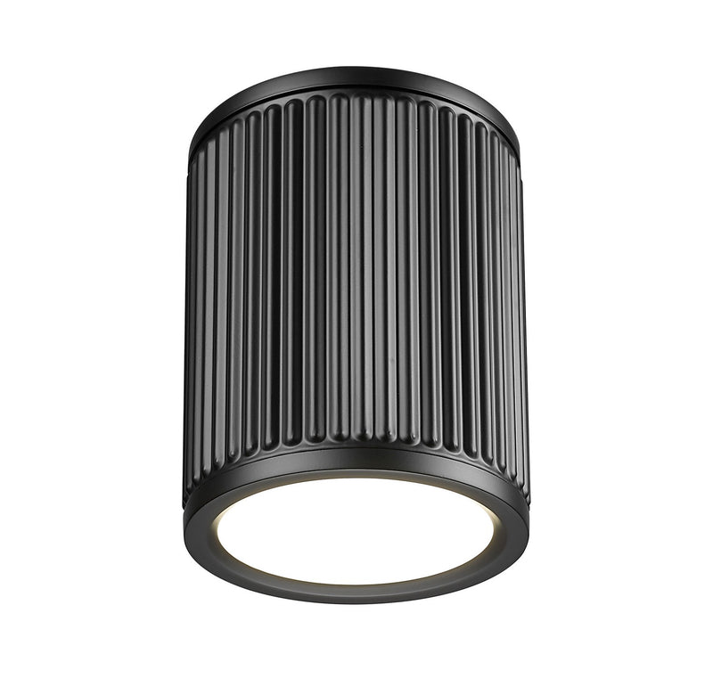 Z-Lite 1013F6-MB-LED LED Flush Mount, Matte Black