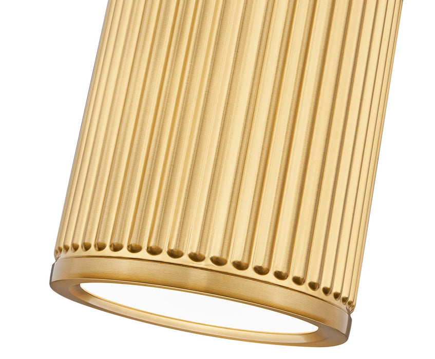 Z-Lite 1013F6-MGLD-LED LED Flush Mount, Modern Gold