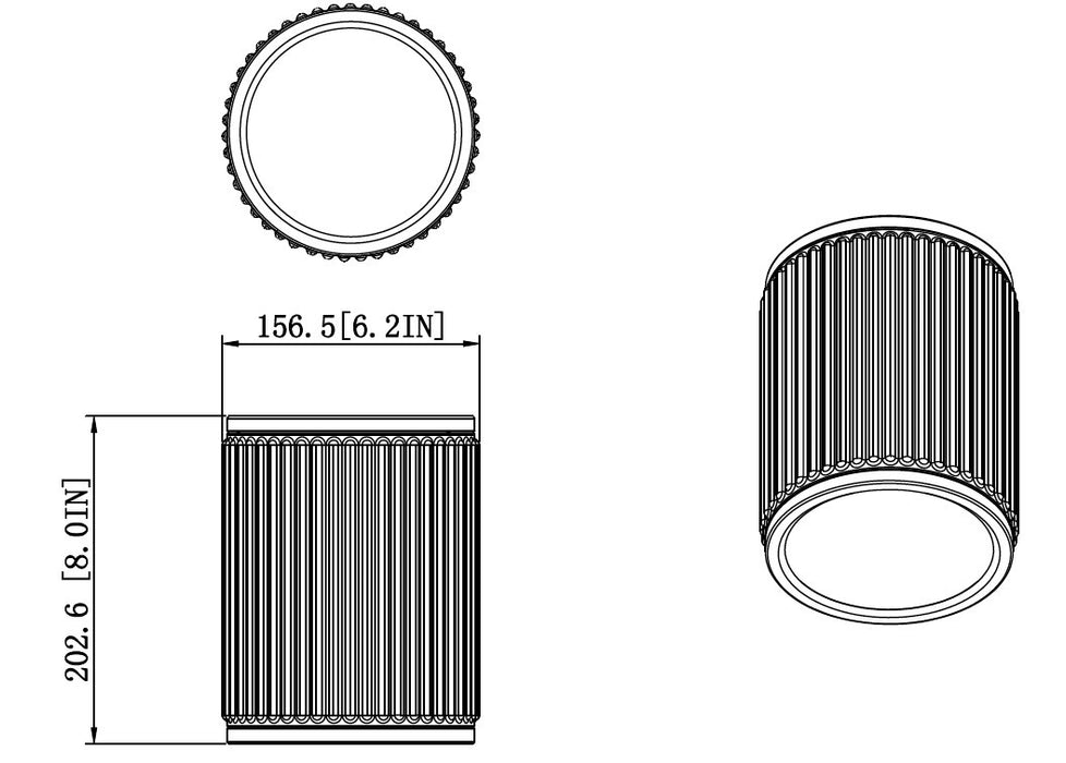 Z-Lite 1013F6-MGLD-LED LED Flush Mount, Modern Gold
