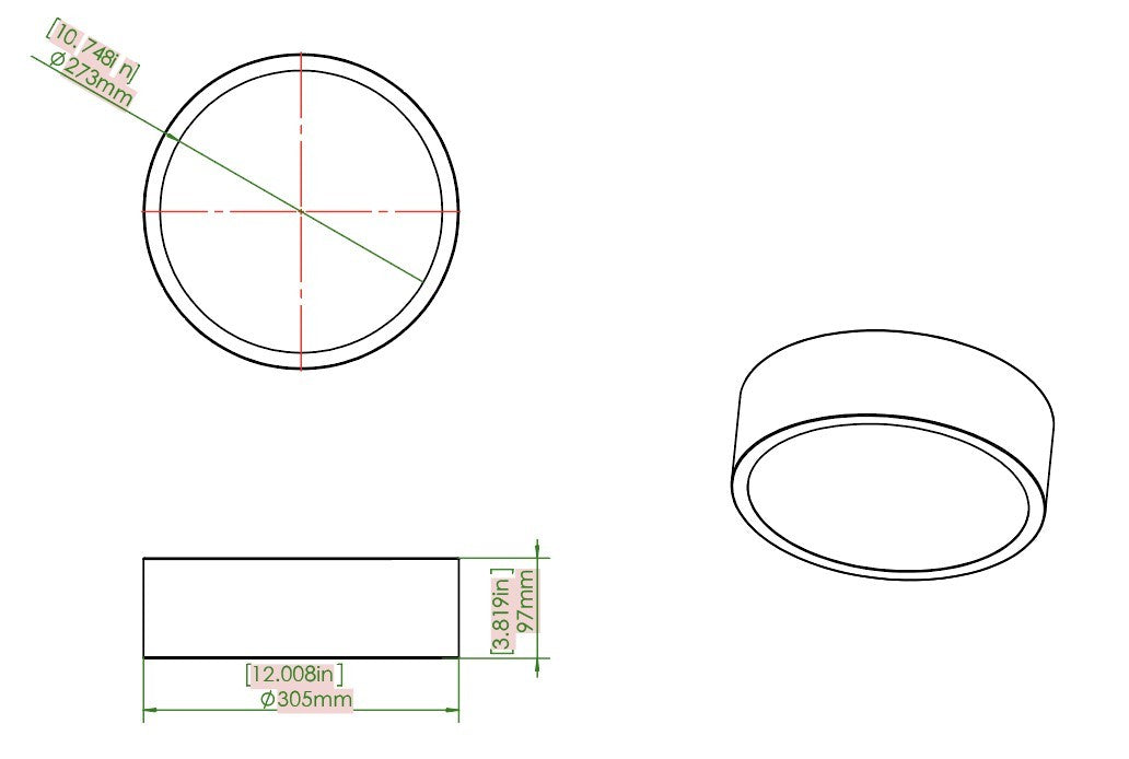 Z-Lite 1017F12-BRZ-LED LED Flush Mount, Bronze