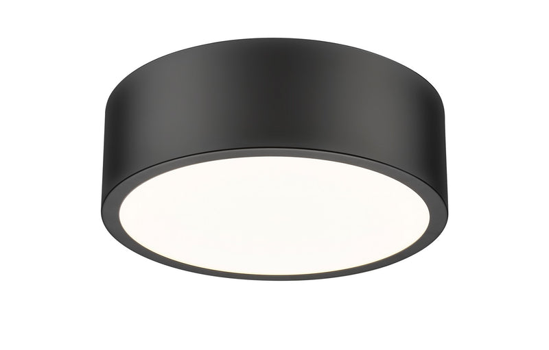 Z-Lite 1017F12-MB-LED LED Flush Mount, Matte Black