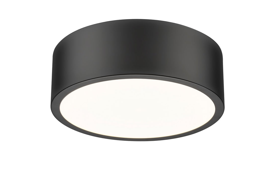 Z-Lite 1017F12-MB-LED LED Flush Mount, Matte Black