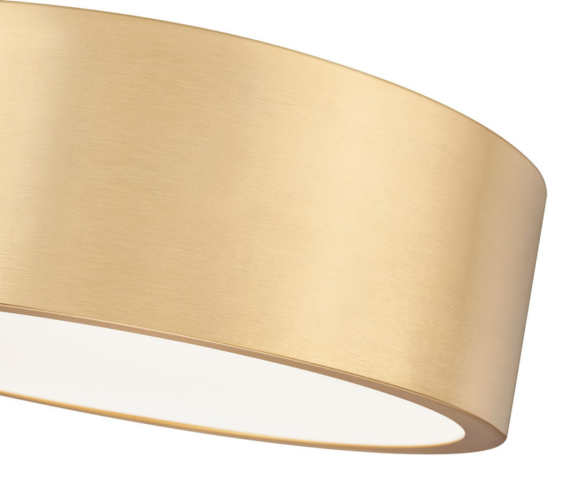 Z-Lite 1017F12-MGLD-LED LED Flush Mount, Modern Gold