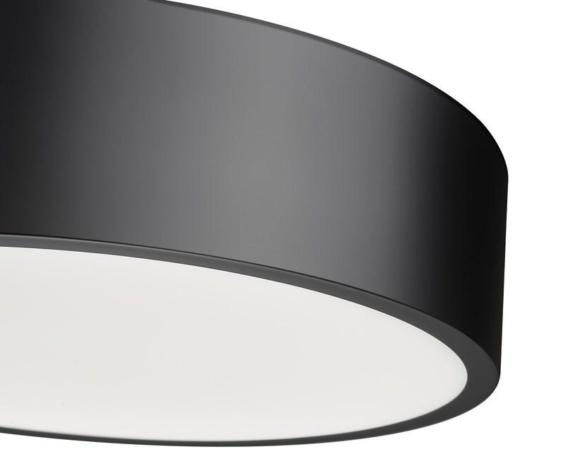 Z-Lite 1017F16-MB-LED LED Flush Mount, Matte Black