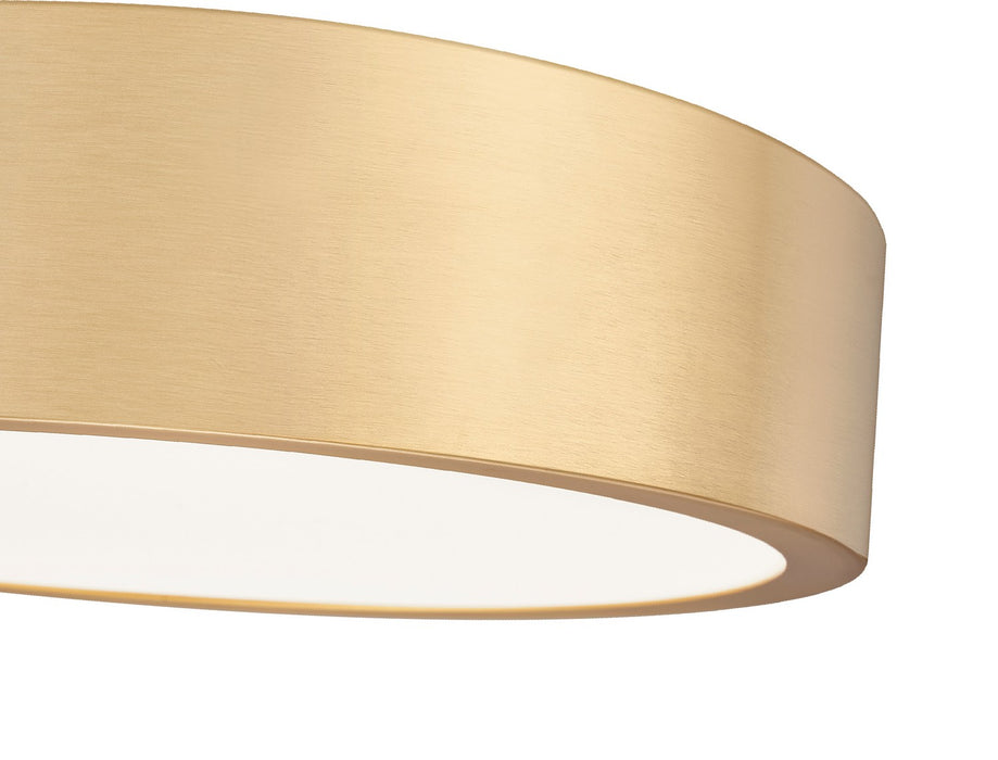 Z-Lite 1017F16-MGLD-LED LED Flush Mount, Modern Gold