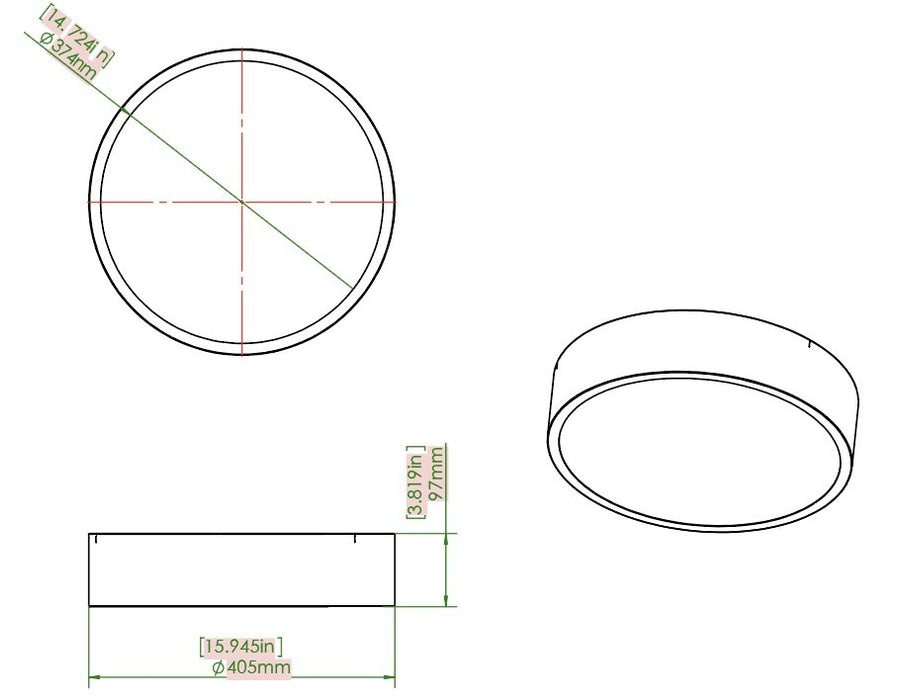 Z-Lite 1017F16-MGLD-LED LED Flush Mount, Modern Gold