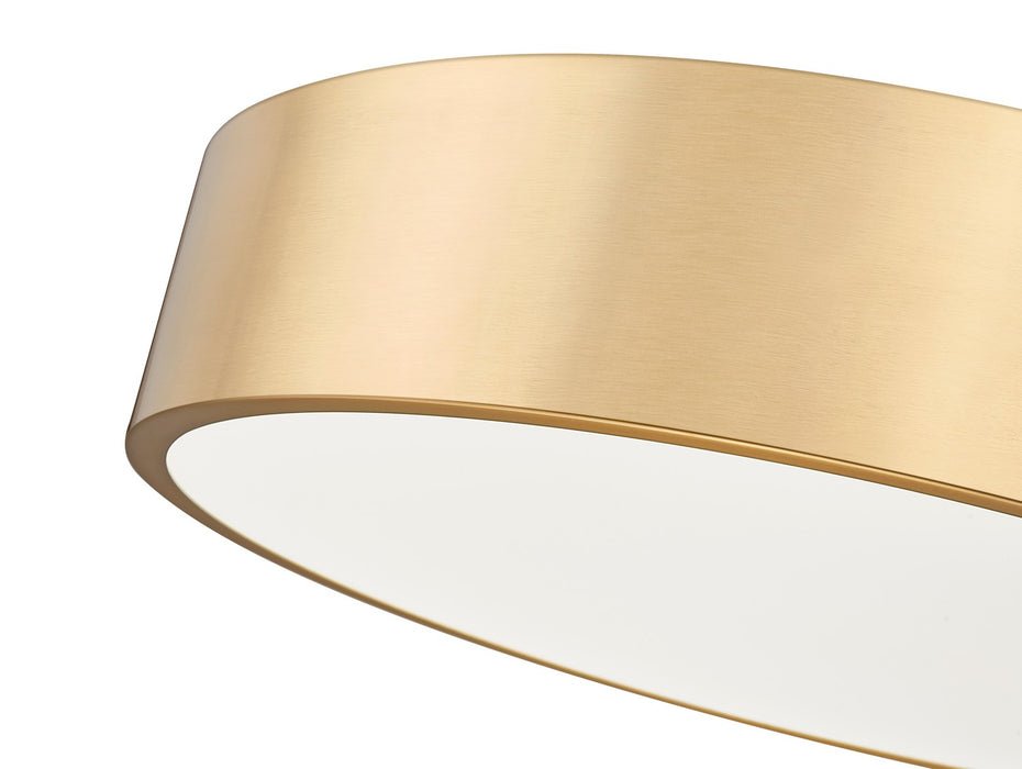 Z-Lite 1017F20-MGLD-LED LED Flush Mount, Modern Gold