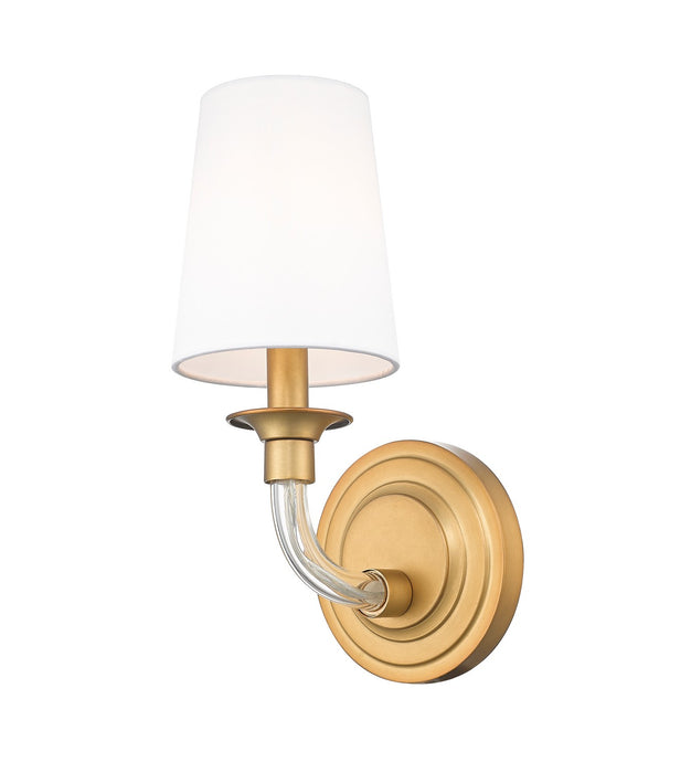 Z-Lite 1950-1S-RB One Light Wall Sconce, Rubbed Brass