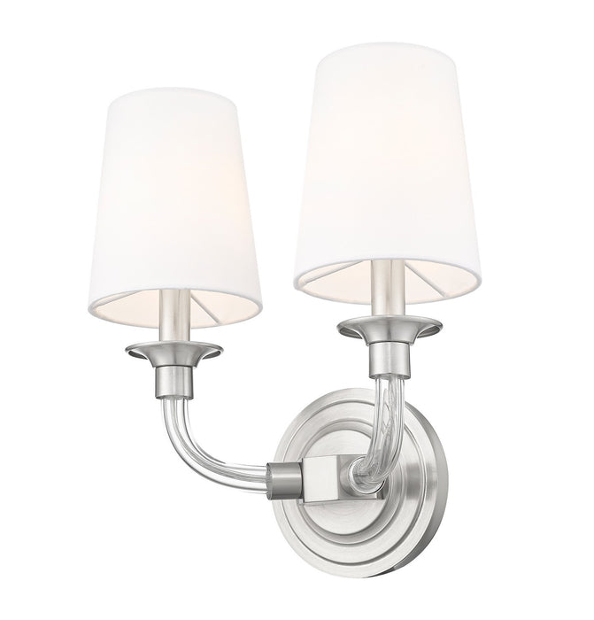 Z-Lite 1950-2S-BN Two Light Wall Sconce, Brushed Nickel