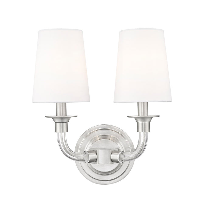 Z-Lite 1950-2S-BN Two Light Wall Sconce, Brushed Nickel