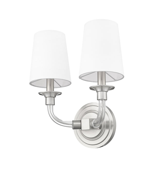 Z-Lite 1950-2S-BN Two Light Wall Sconce, Brushed Nickel
