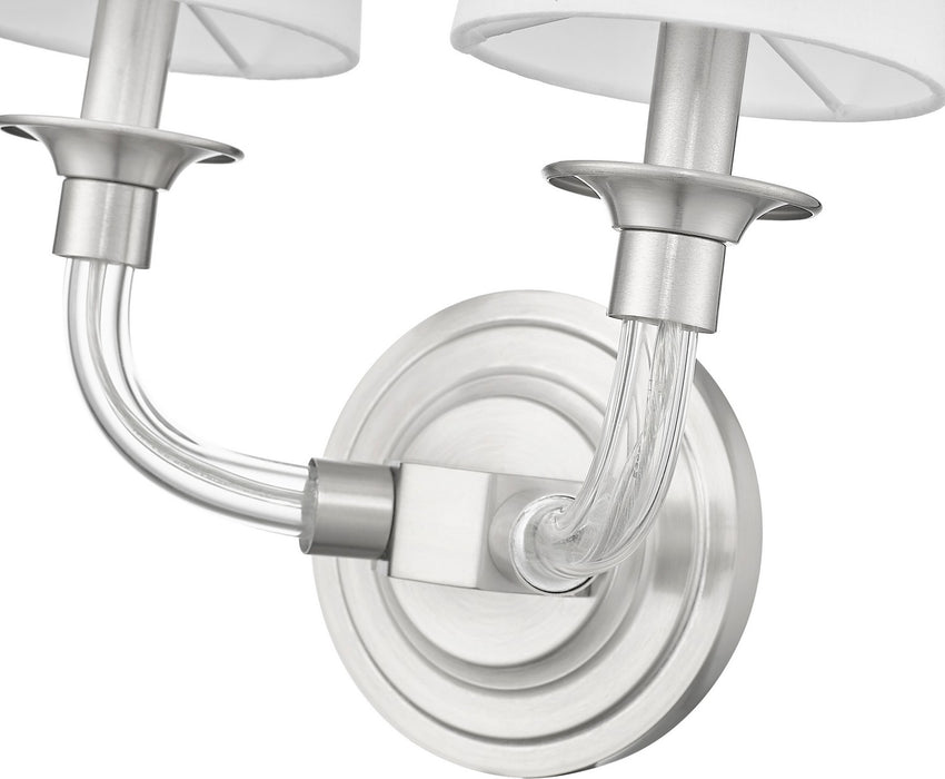 Z-Lite 1950-2S-BN Two Light Wall Sconce, Brushed Nickel