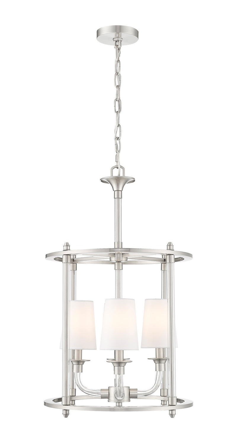 Z-Lite 1950-4C-BN Four Light Chandelier, Brushed Nickel