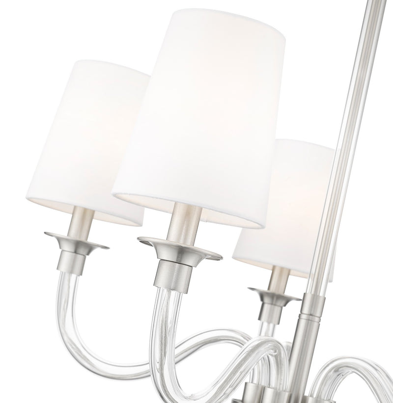 Z-Lite 1950-5BN Five Light Chandelier, Brushed Nickel