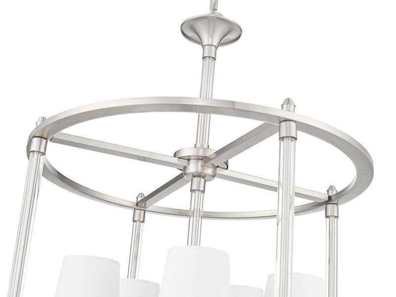 Z-Lite 1950-5C-BN Five Light Chandelier, Brushed Nickel