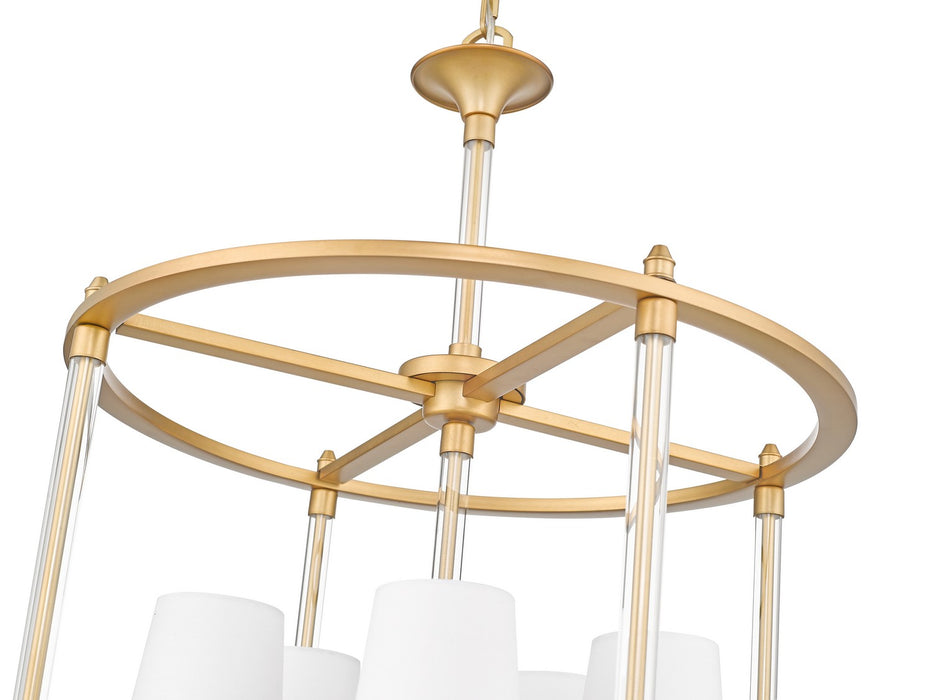 Z-Lite 1950-5C-RB Five Light Chandelier, Rubbed Brass