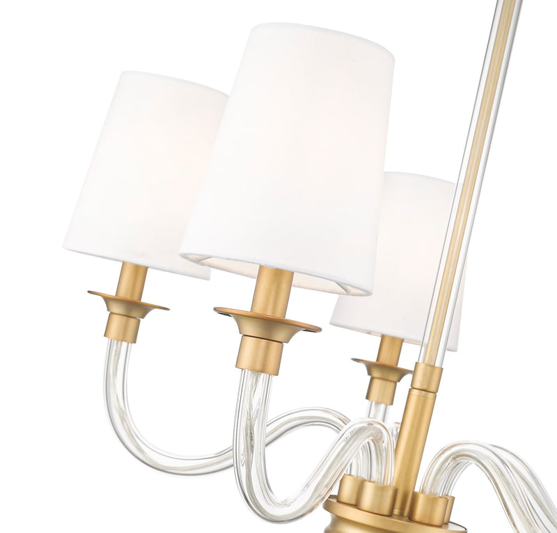 Z-Lite 1950-5RB Five Light Chandelier, Rubbed Brass