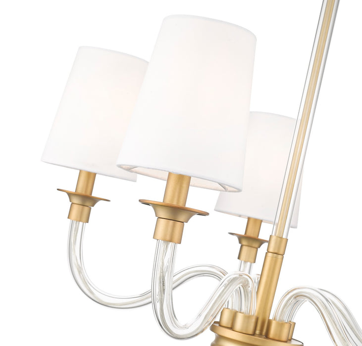 Z-Lite 1950-5RB Five Light Chandelier, Rubbed Brass
