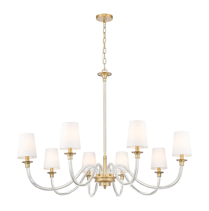 Z-Lite 1950-8RB Eight Light Chandelier, Rubbed Brass