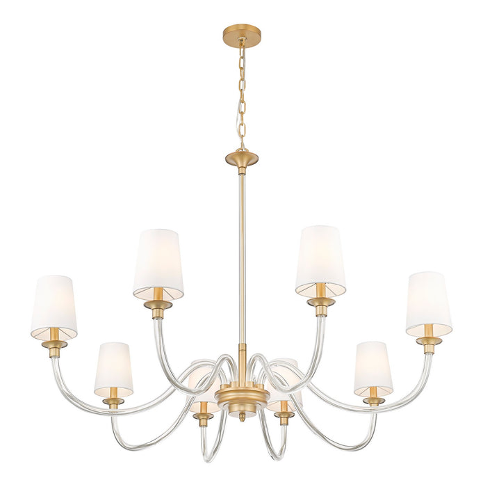 Z-Lite 1950-8RB Eight Light Chandelier, Rubbed Brass