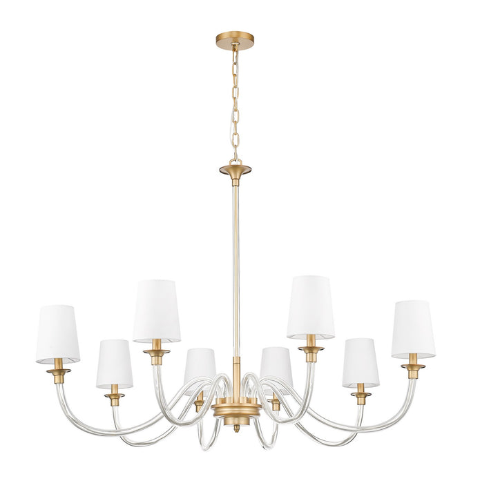 Z-Lite 1950-8RB Eight Light Chandelier, Rubbed Brass