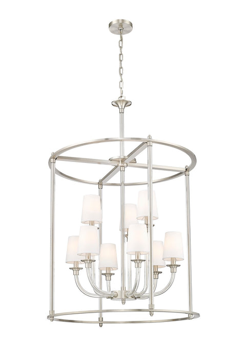 Z-Lite 1950-9C-BN Nine Light Chandelier, Brushed Nickel