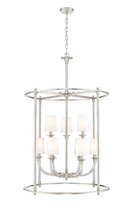 Z-Lite 1950-9C-BN Nine Light Chandelier, Brushed Nickel