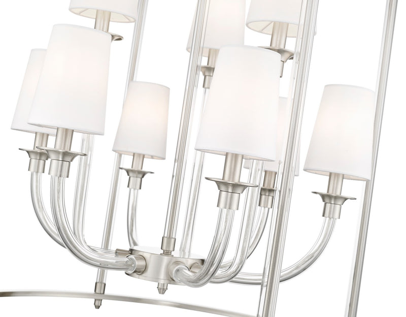 Z-Lite 1950-9C-BN Nine Light Chandelier, Brushed Nickel
