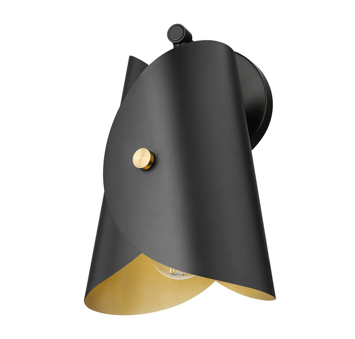 Z-Lite 1951-1S-MB One Light Wall Sconce, Matte Black