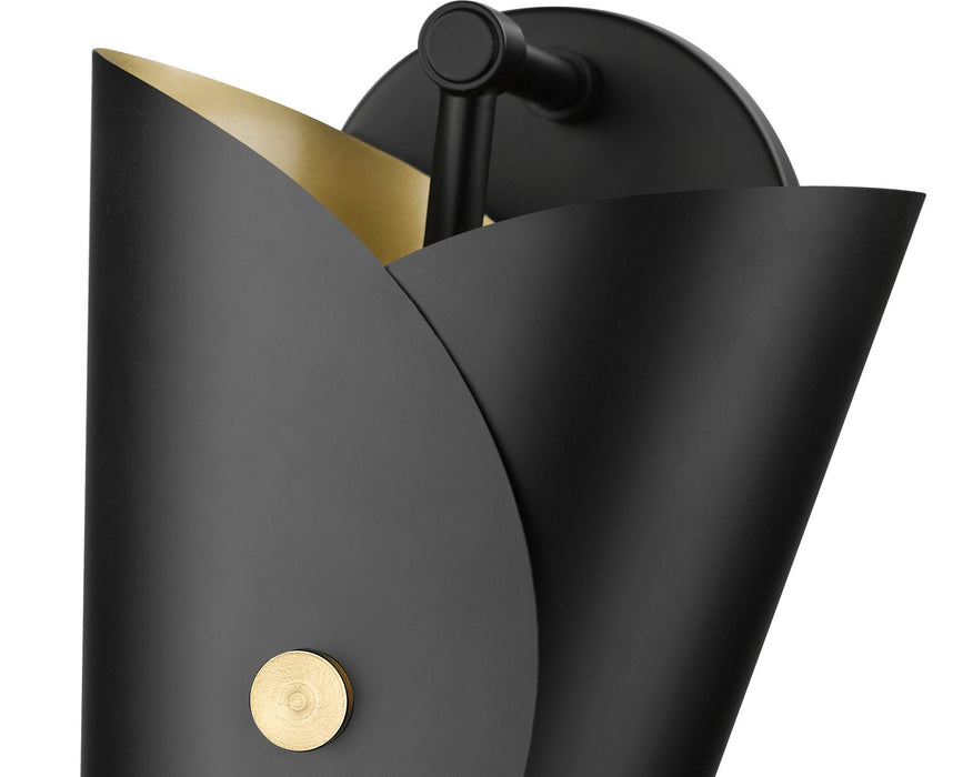 Z-Lite 1951-1S-MB One Light Wall Sconce, Matte Black