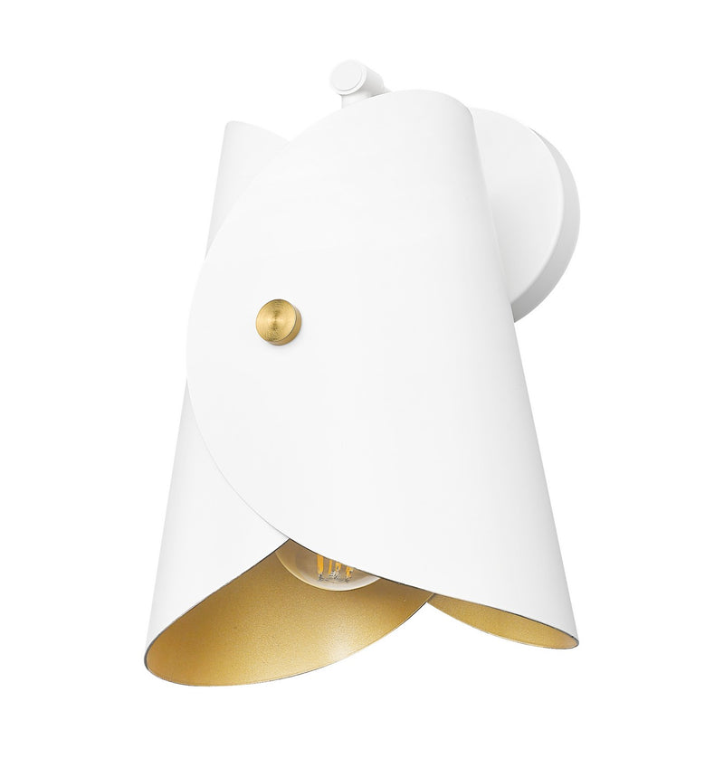 Z-Lite 1951-1S-MW One Light Wall Sconce, Matte White