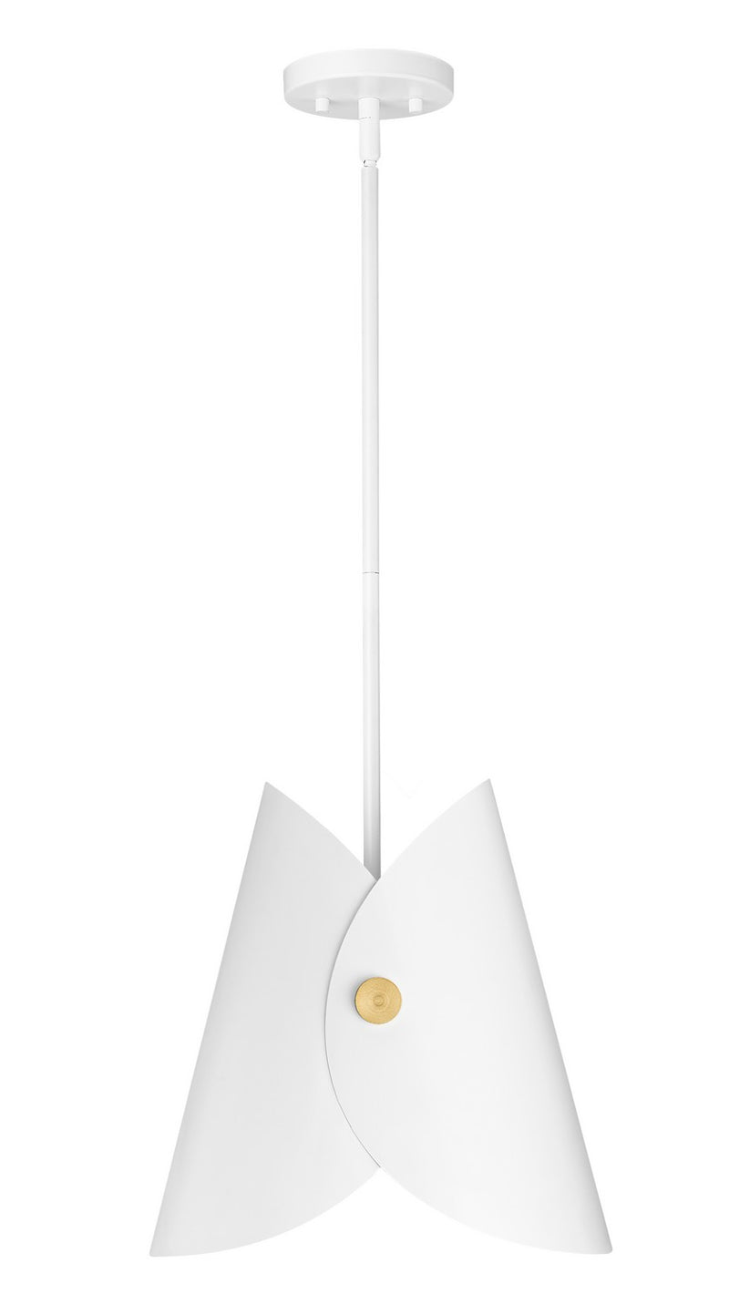 Z-Lite 1951P11-MW One Light Pendant, Matte White
