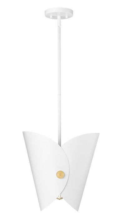 Z-Lite 1951P11-MW One Light Pendant, Matte White