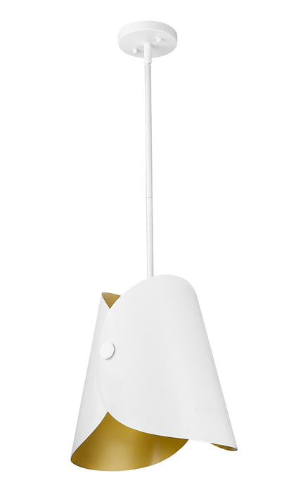 Z-Lite 1951P11-MW One Light Pendant, Matte White