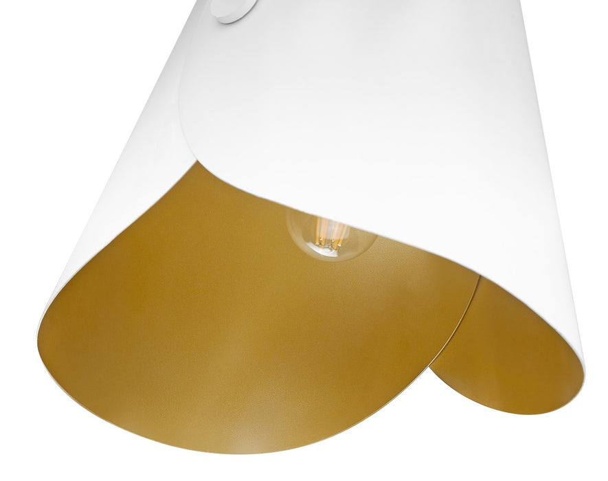 Z-Lite 1951P11-MW One Light Pendant, Matte White