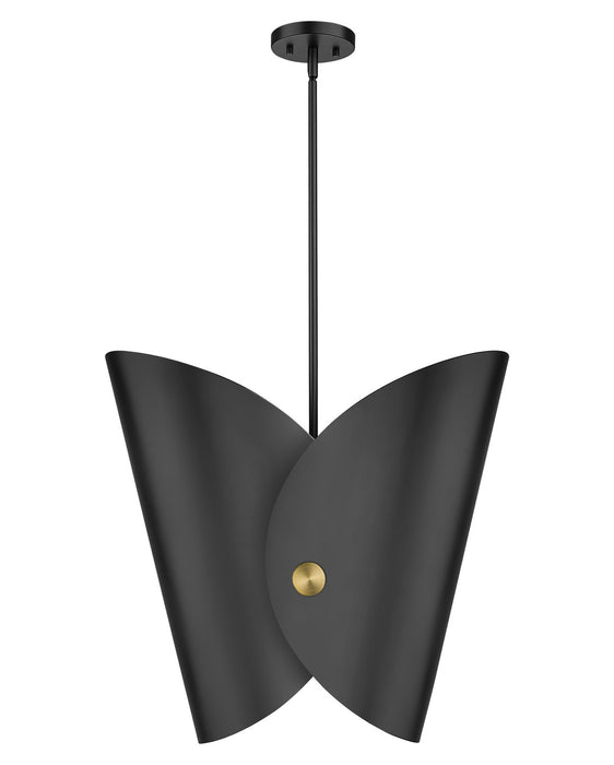 Z-Lite 1951P18-MB One Light Pendant, Matte Black