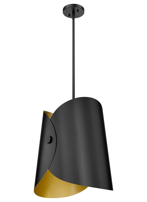 Z-Lite 1951P18-MB One Light Pendant, Matte Black