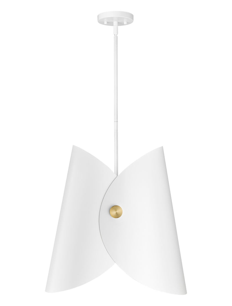 Z-Lite 1951P18-MW One Light Pendant, Matte White