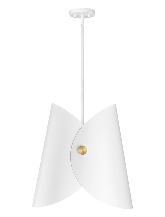 Z-Lite 1951P18-MW One Light Pendant, Matte White