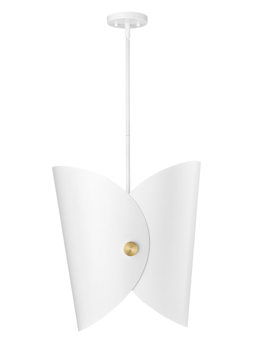 Z-Lite 1951P18-MW One Light Pendant, Matte White