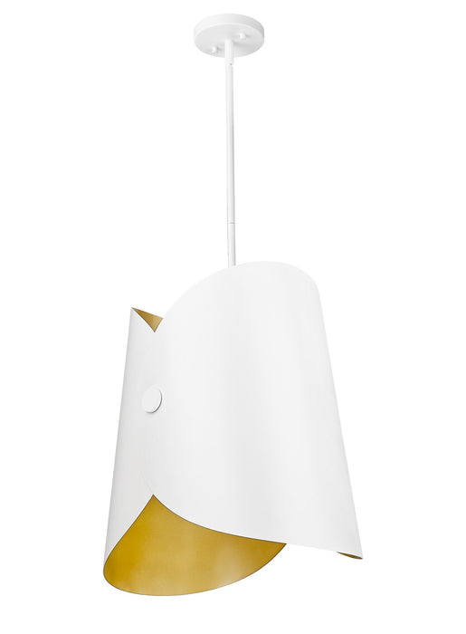 Z-Lite 1951P18-MW One Light Pendant, Matte White