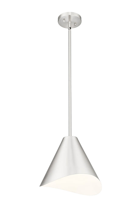 Z-Lite 1952P12-BN One Light Pendant, Brushed Nickel