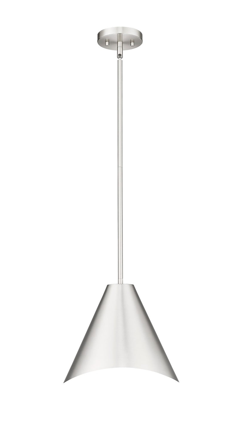 Z-Lite 1952P12-BN One Light Pendant, Brushed Nickel